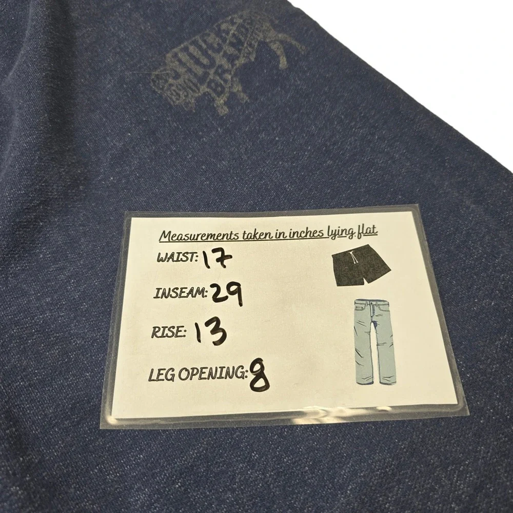 Lucky Brand Mens Sweatpants Joggers Blue‎ Buffalo Graphic Drawstring Size XL